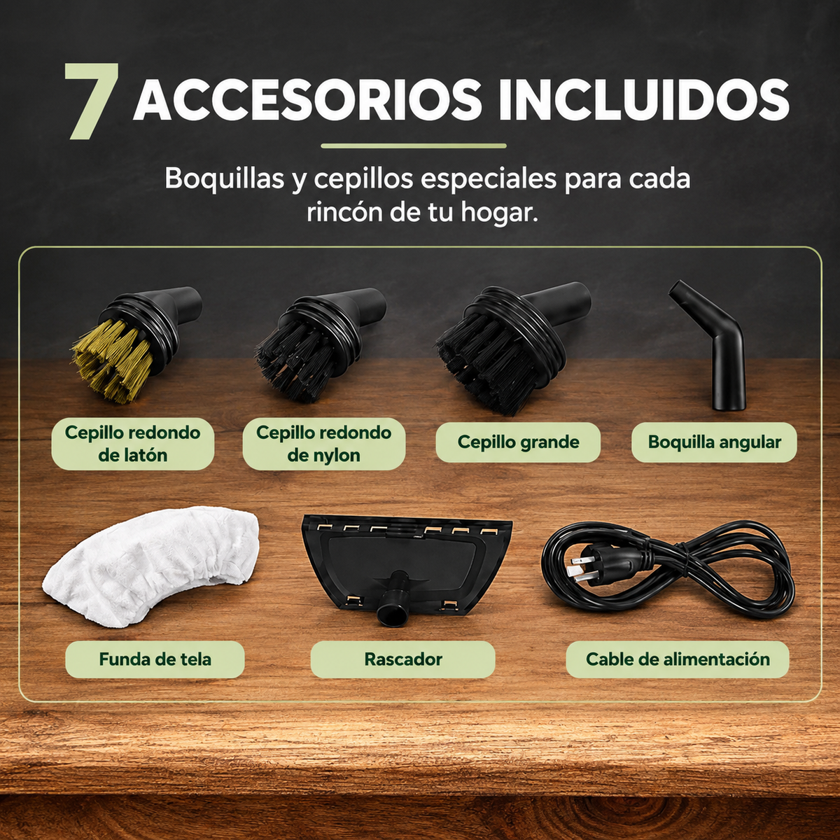 Vaplux™ Limpiador a Vapor Multifuncional